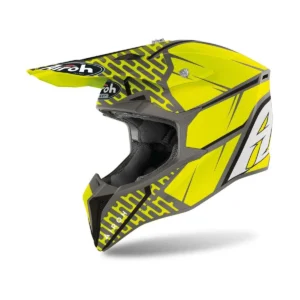 Casco da cross Enduro, Airoh Wraap Idol, giallo opaco