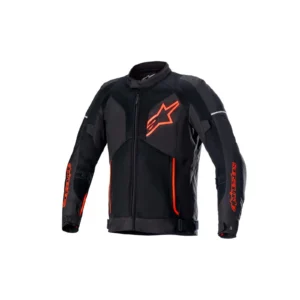 Giacca moto Alpinestars Viper V3 Air, nera con finiture rosse
