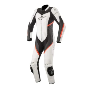 Tuta moto Alpinestars Stella Kira 1 Piece, in pelle nera rossa e bianca