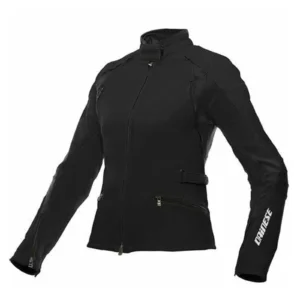 Giacca moto da donna, Dainese Arya, in tessuto nero