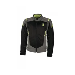 Oj-Stream-Giacca Traforata In Tessuto-Black/Grey/Yellow