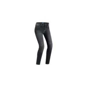 Pantaloni moto jeans skinny da donna omologati PMJ Caferacer nero