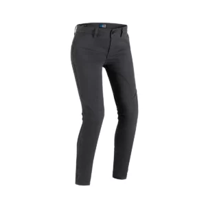 Pantaloni moto da donna skinny in tessuto omologati PMJ Santiago grigio