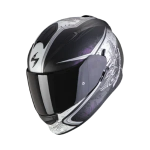 Casco integrale Scorpion EXO 491 Run Chamaleon, nero opaco e rosa