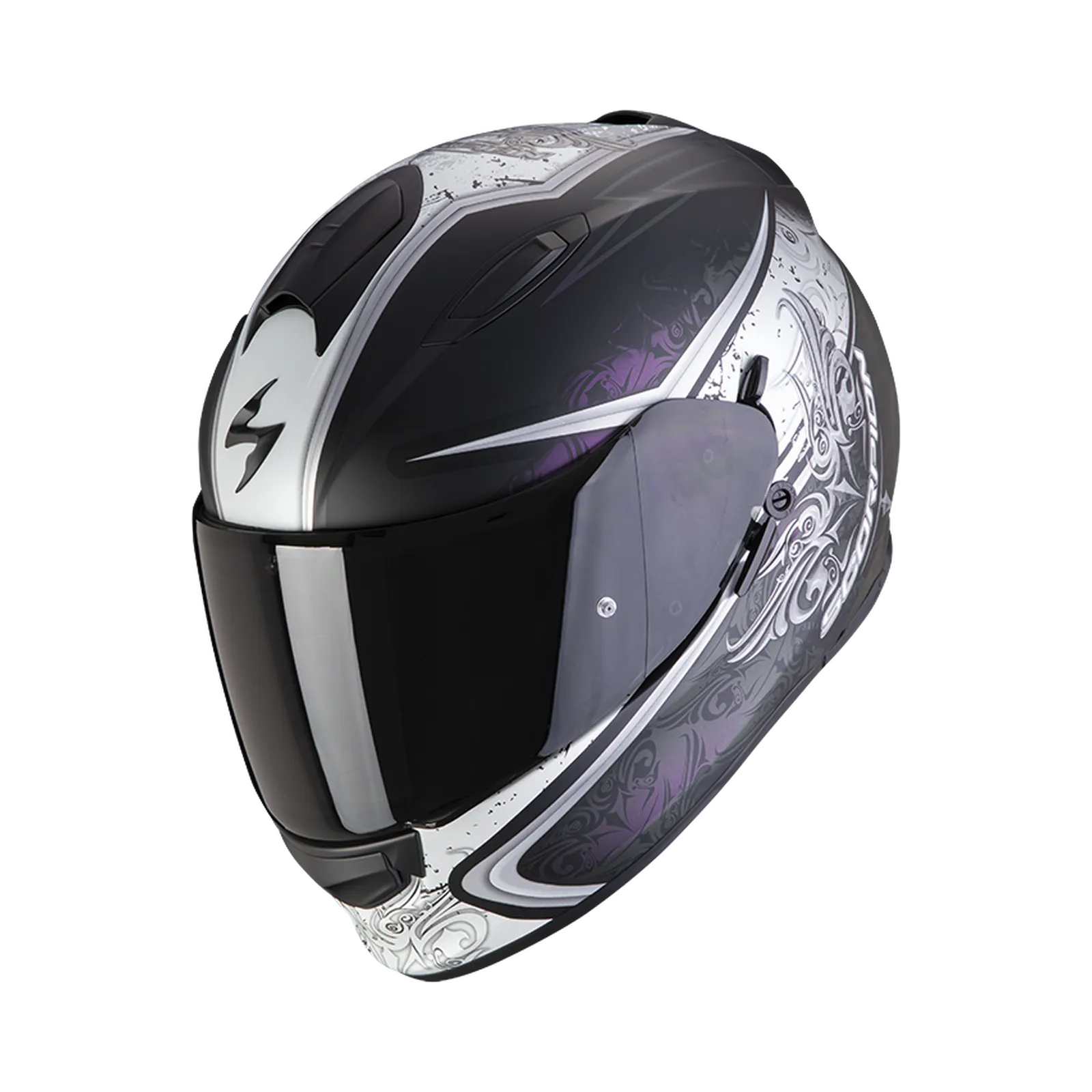 Casco integrale Scorpion EXO 491 Run Chamaleon, nero opaco e rosa