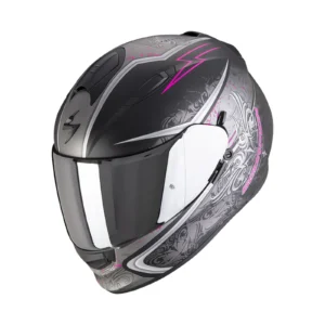 Casco integrale Scorpion EXO 491 Run, nero opaco e rosa