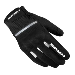 Guanti moto leggeri e sicuri, Spidi Flash CE, in tessuto nero e bianco
