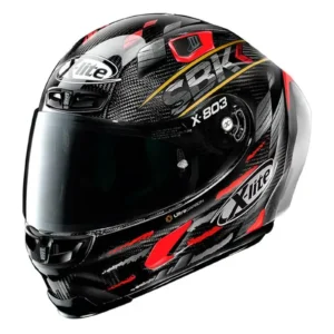 Casco integrale, X-Lite 803 RS SBK, nero lucido con finiture rosse e argento